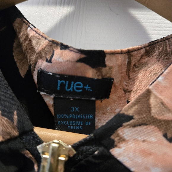 Rue21 Brown and Pink Floral Long Sleeve Dress - Picture 2 of 2